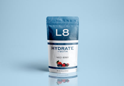 L8 Hydrate BIOTIN – Wild Berry Flavor