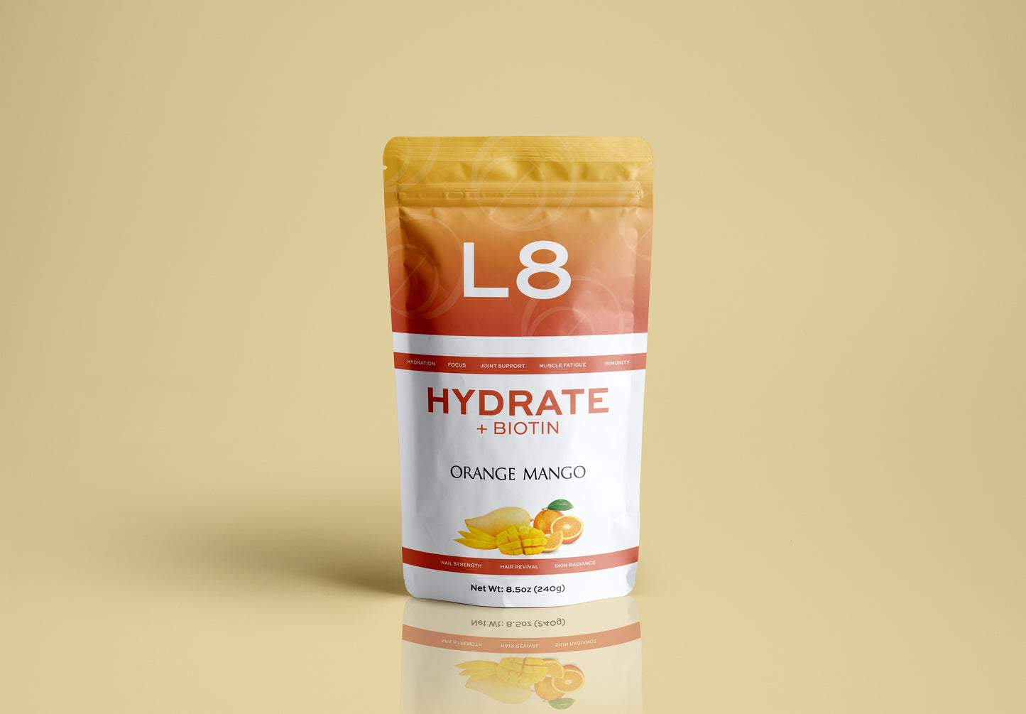 L8 Hydrate BIOTIN – Orange Mango Flavor