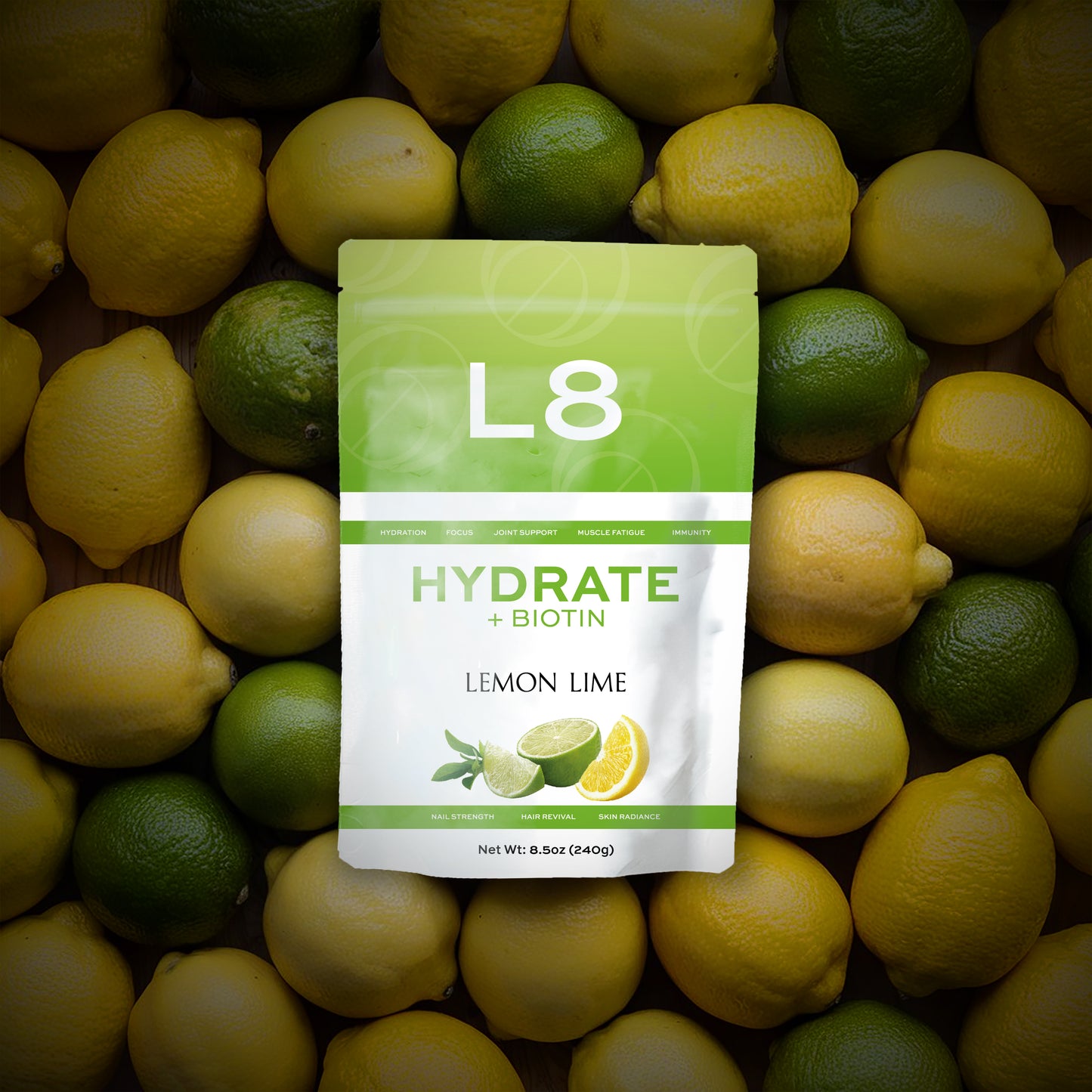 L8 Hydrate BIOTIN – Lemon Lime Flavor