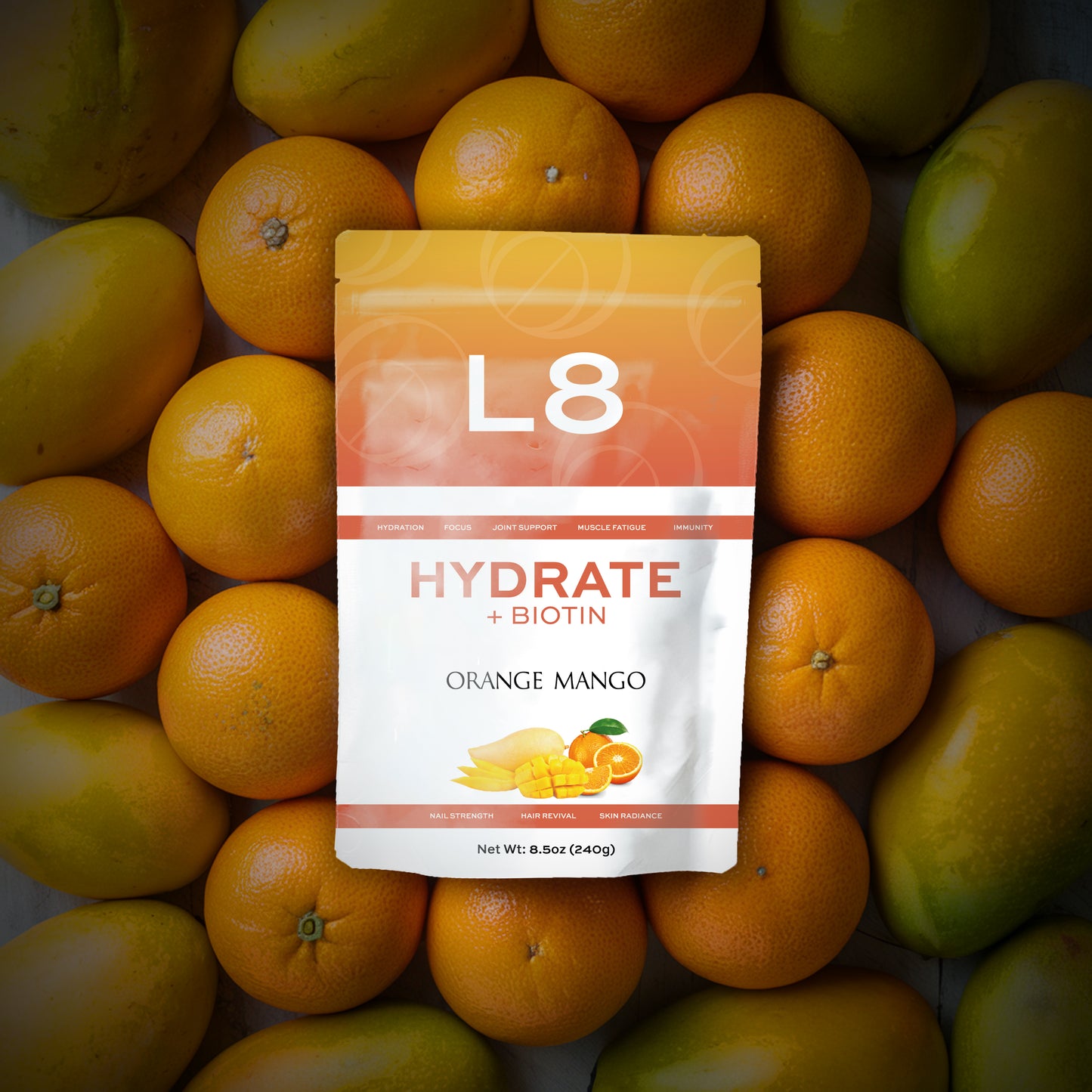 L8 Hydrate BIOTIN – Orange Mango Flavor